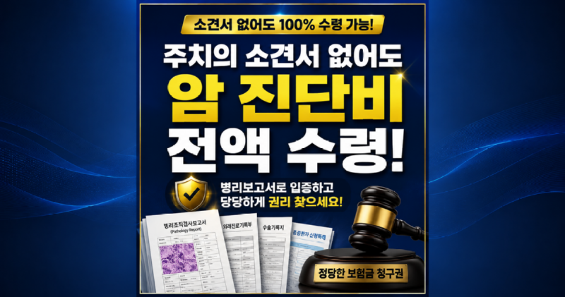 주치의 소견서 없어도 암 진단비 전액 수령.png