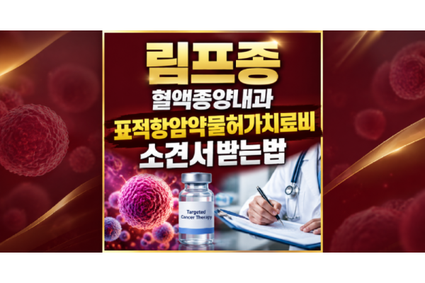 혈액종양내과 비호지킨림프종 표적항암약물허가치료비 소견서 받는방법 알려주세요! 1억 보상 성공 사례 분석